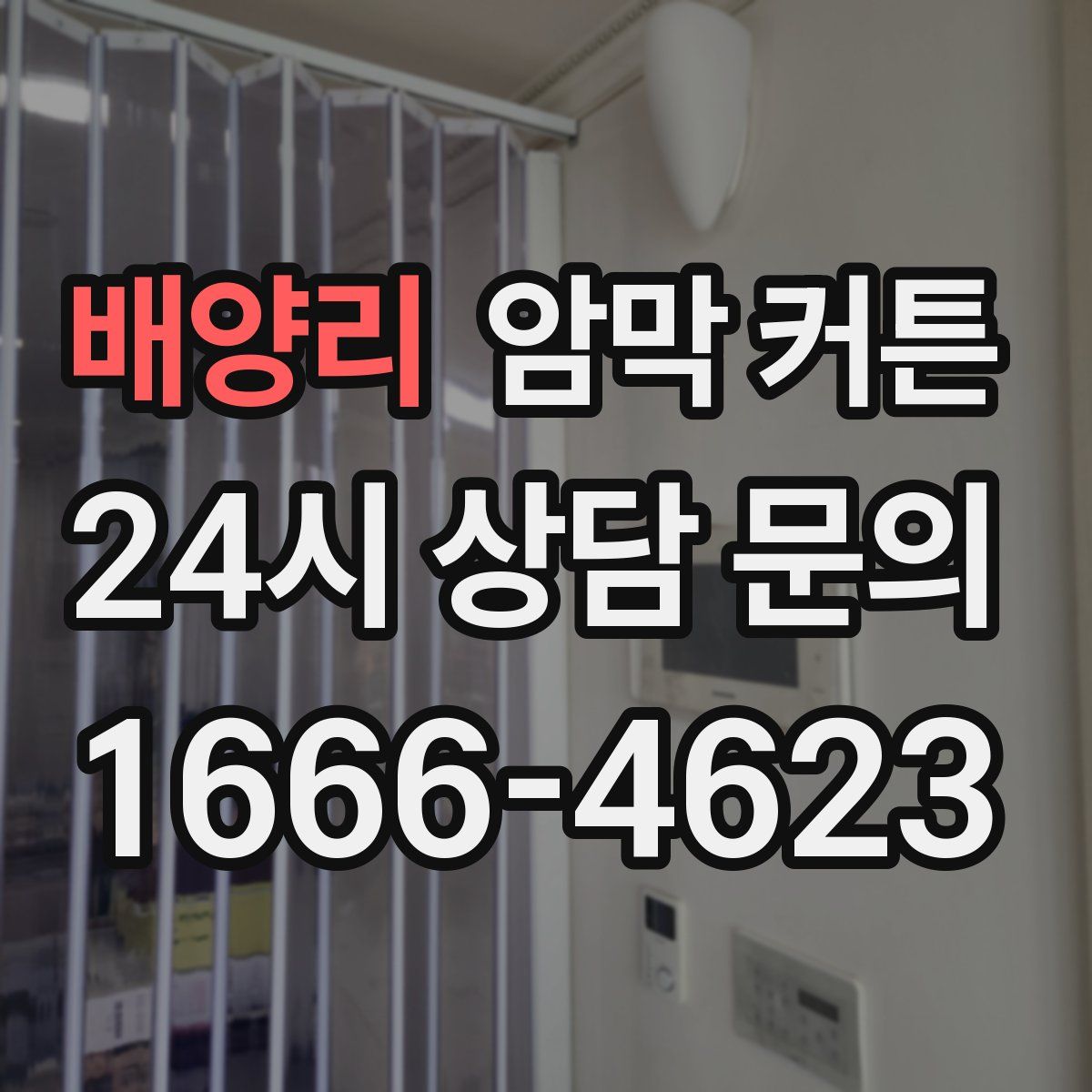 배양리 암막 커튼