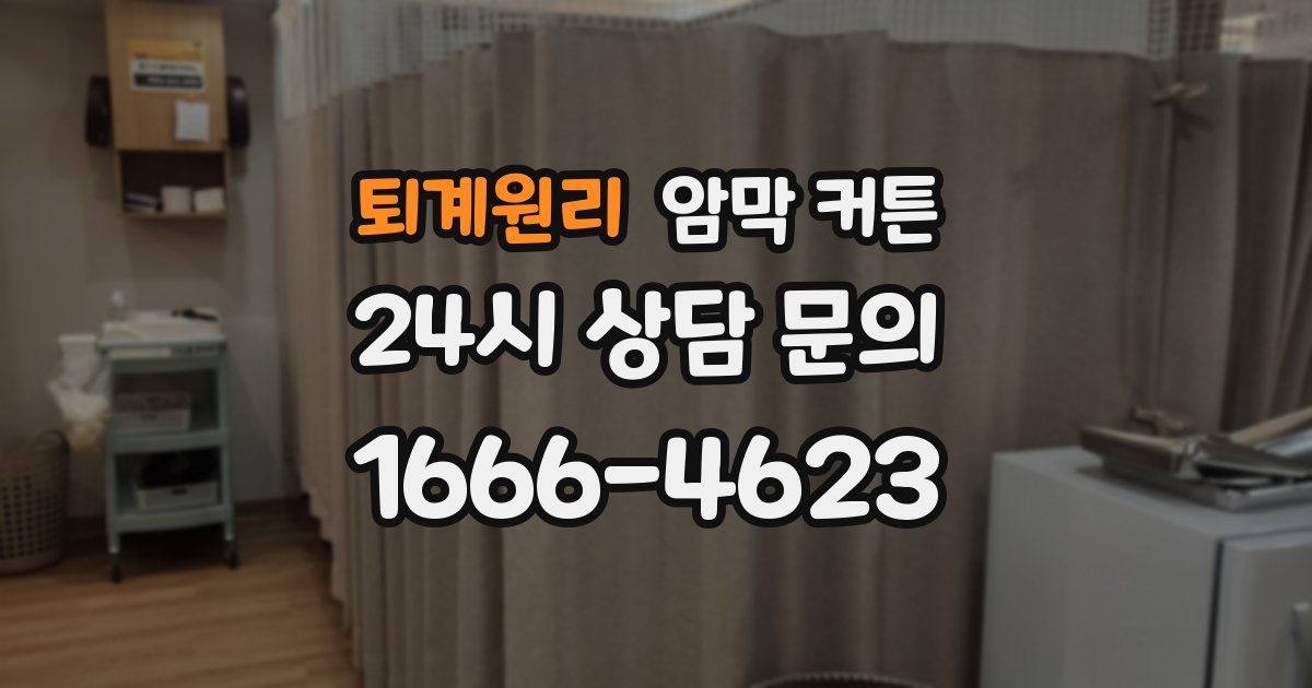 퇴계원리 암막 커튼