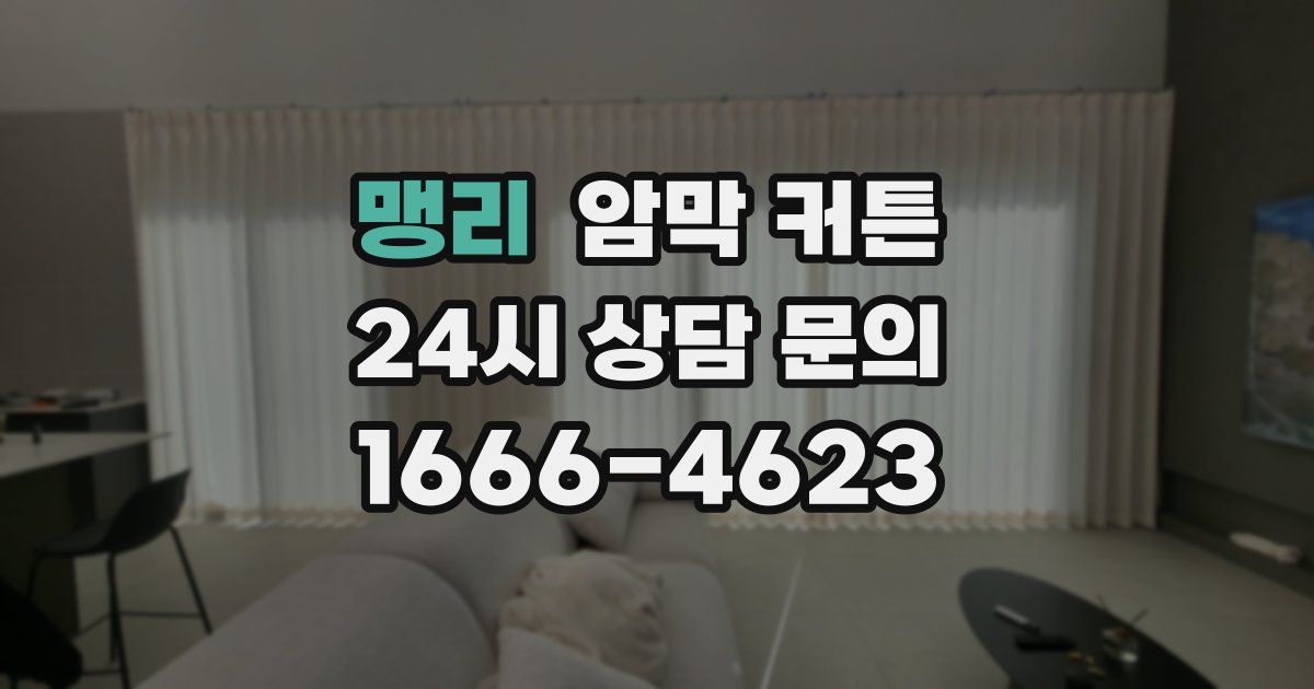 맹리 암막 커튼