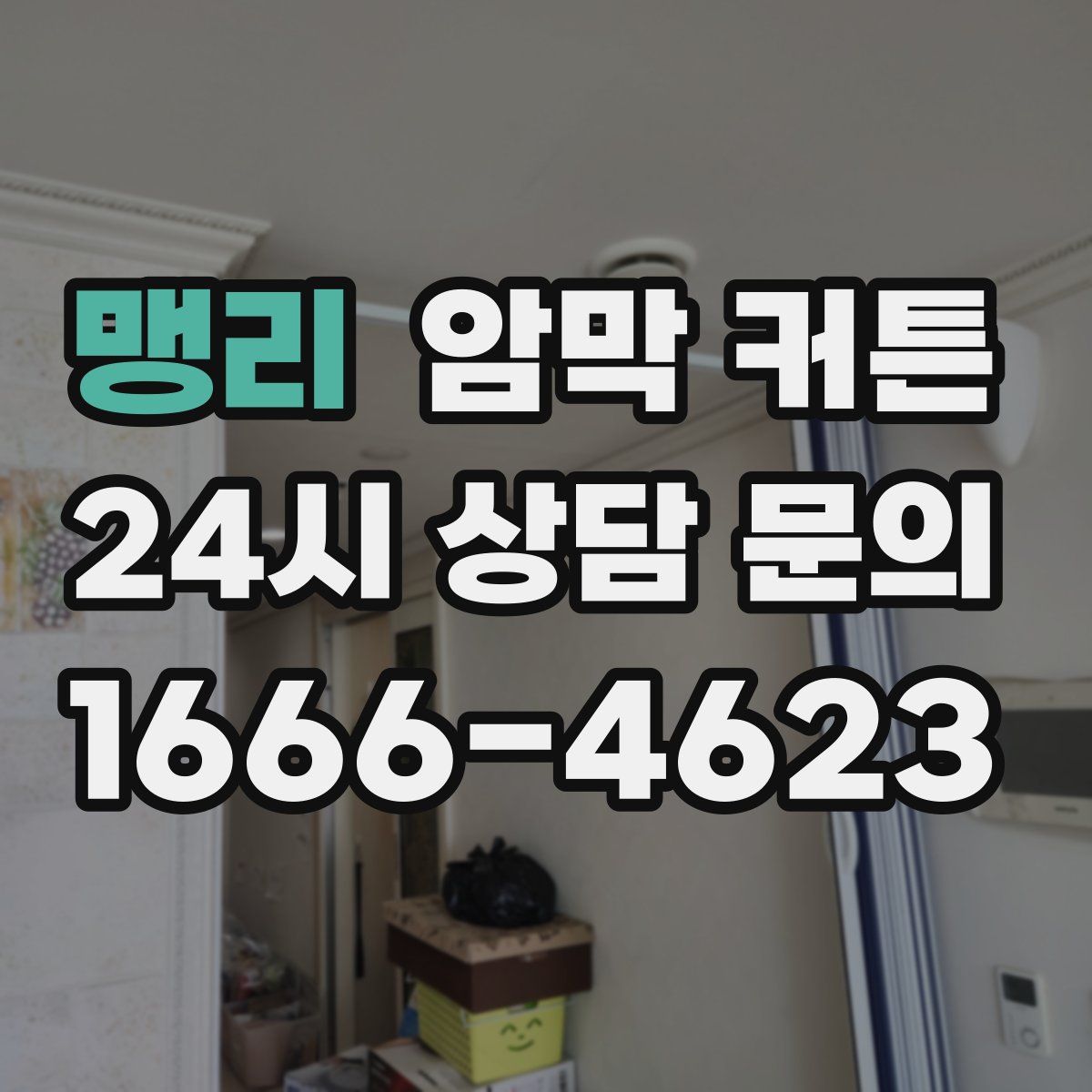 맹리 암막 커튼