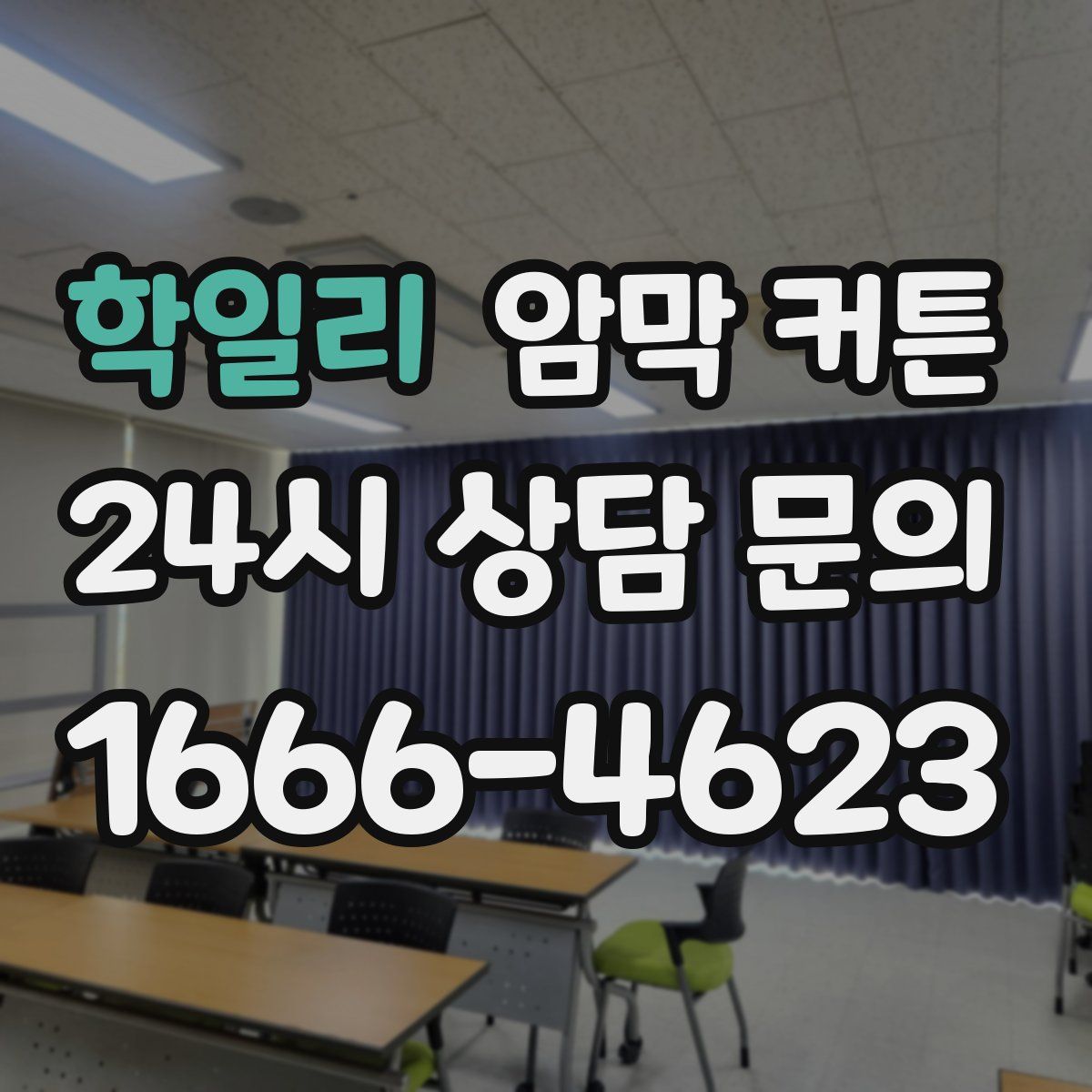 학일리 암막 커튼
