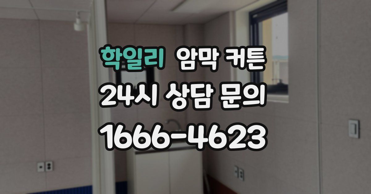 학일리 암막 커튼