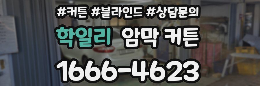 학일리 암막 커튼