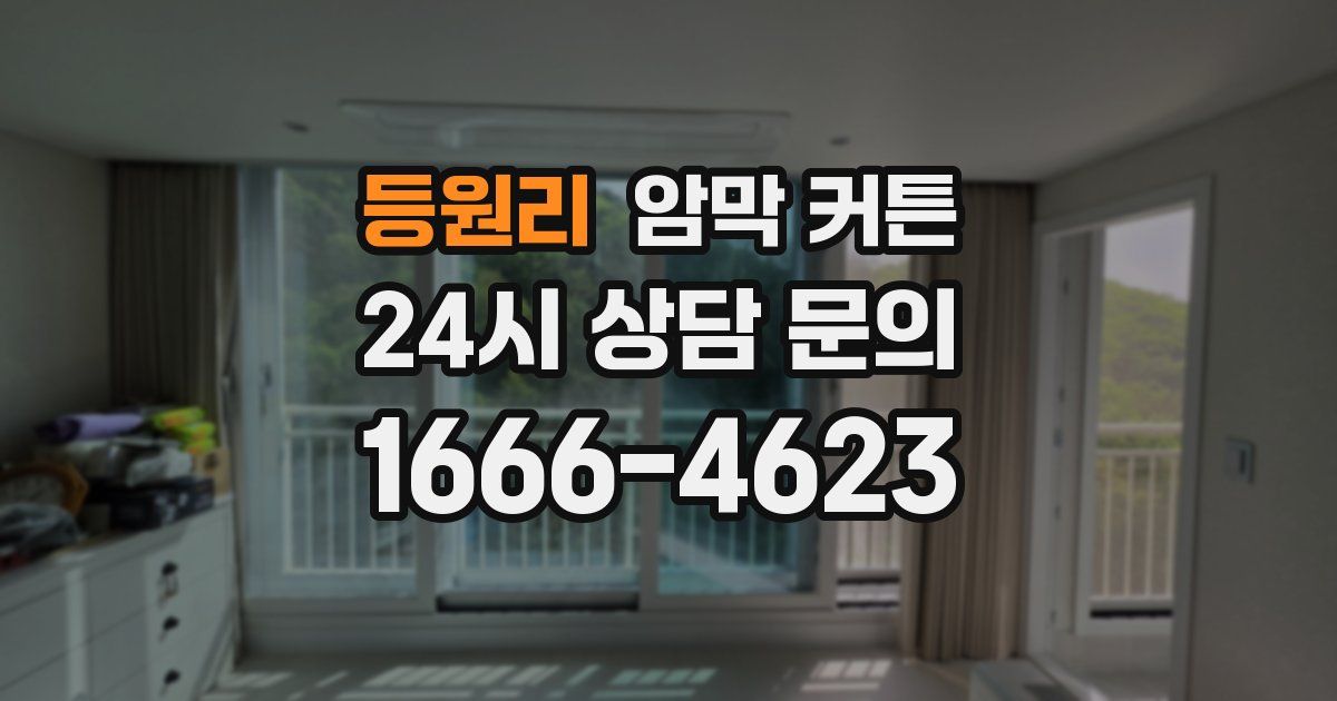 등원리 암막 커튼