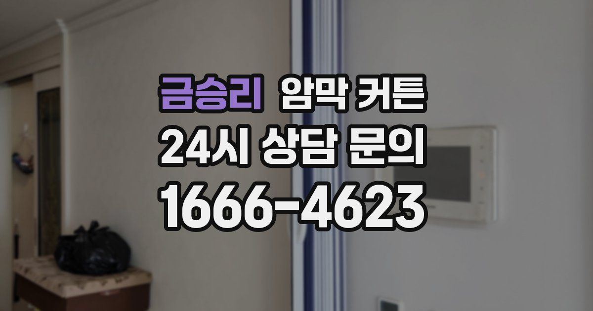 금승리 암막 커튼