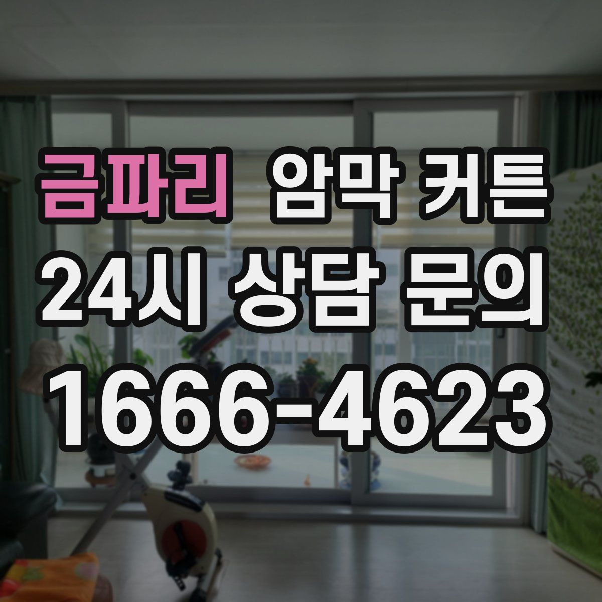 금파리 암막 커튼