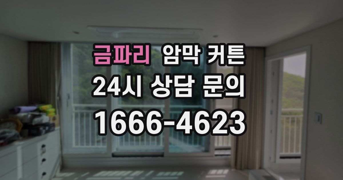 금파리 암막 커튼