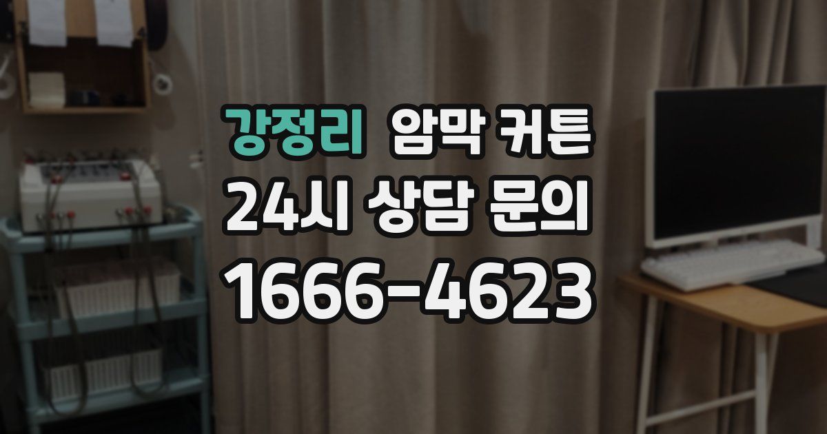 강정리 암막 커튼