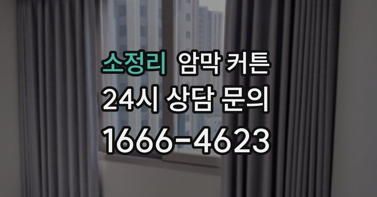 소정리 암막 커튼