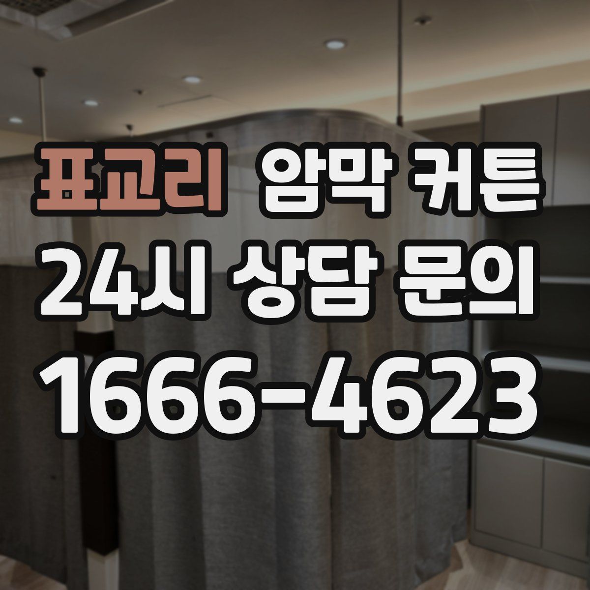 표교리 암막 커튼