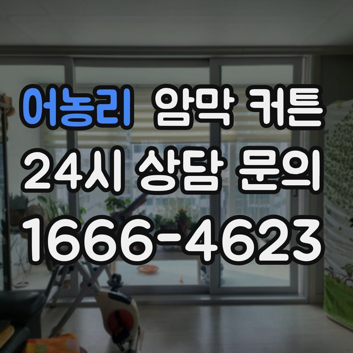 어농리 암막 커튼