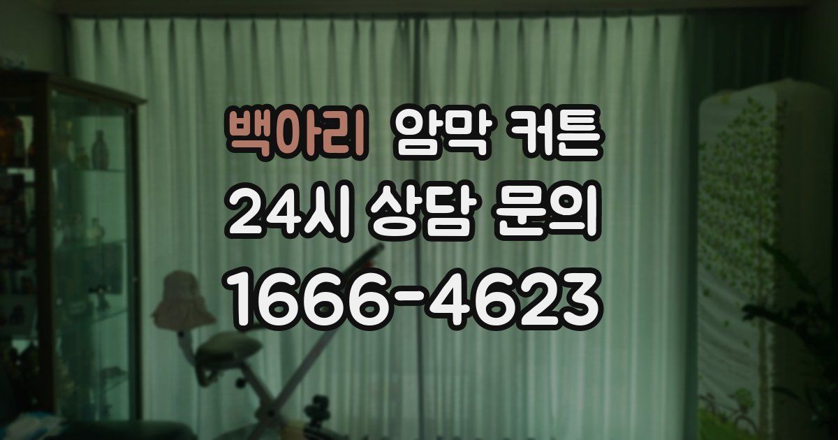 백아리 암막 커튼