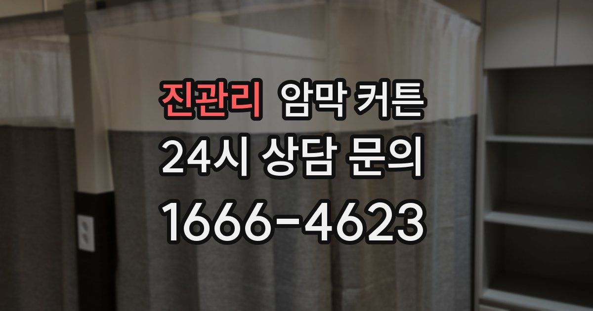 진관리 암막 커튼