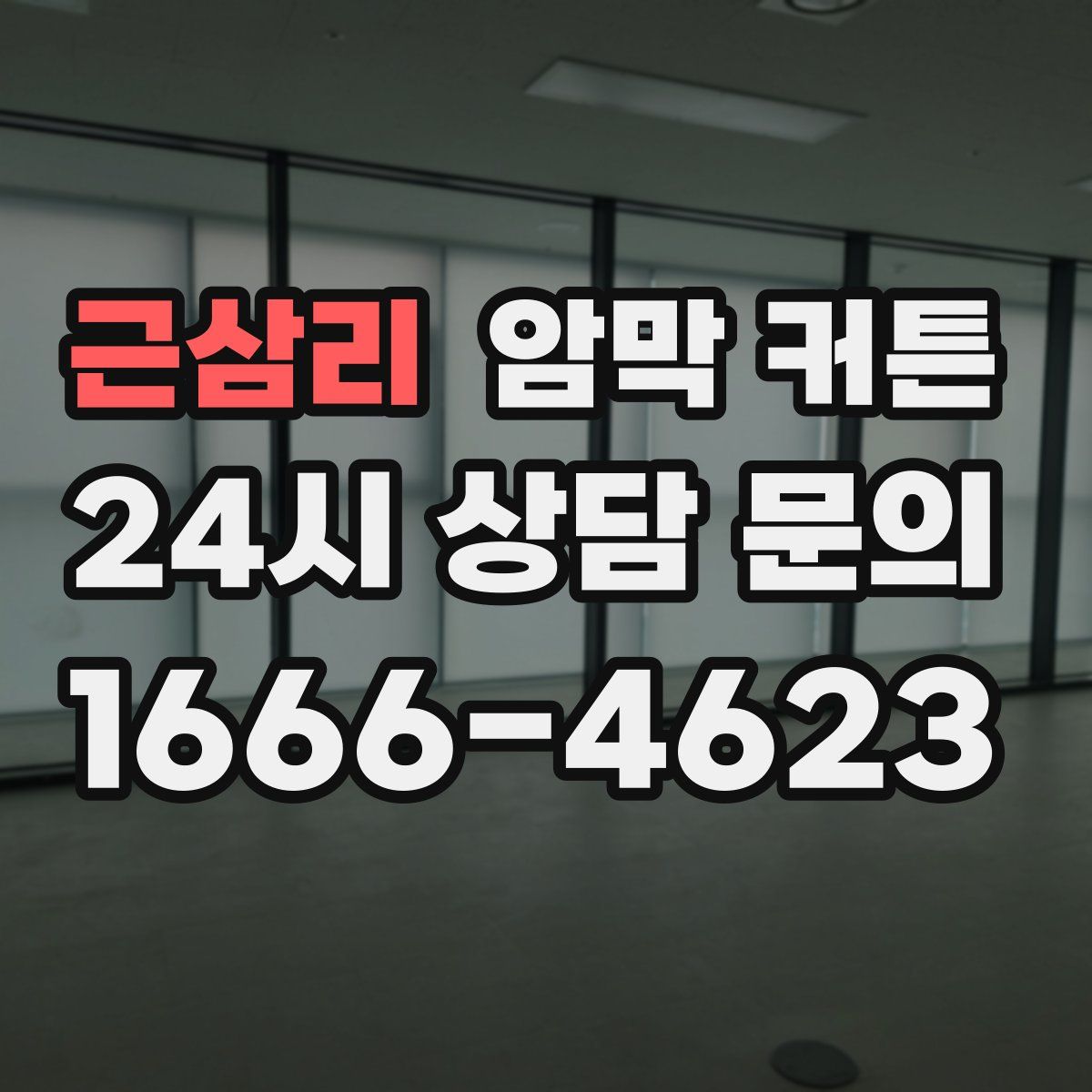근삼리 암막 커튼