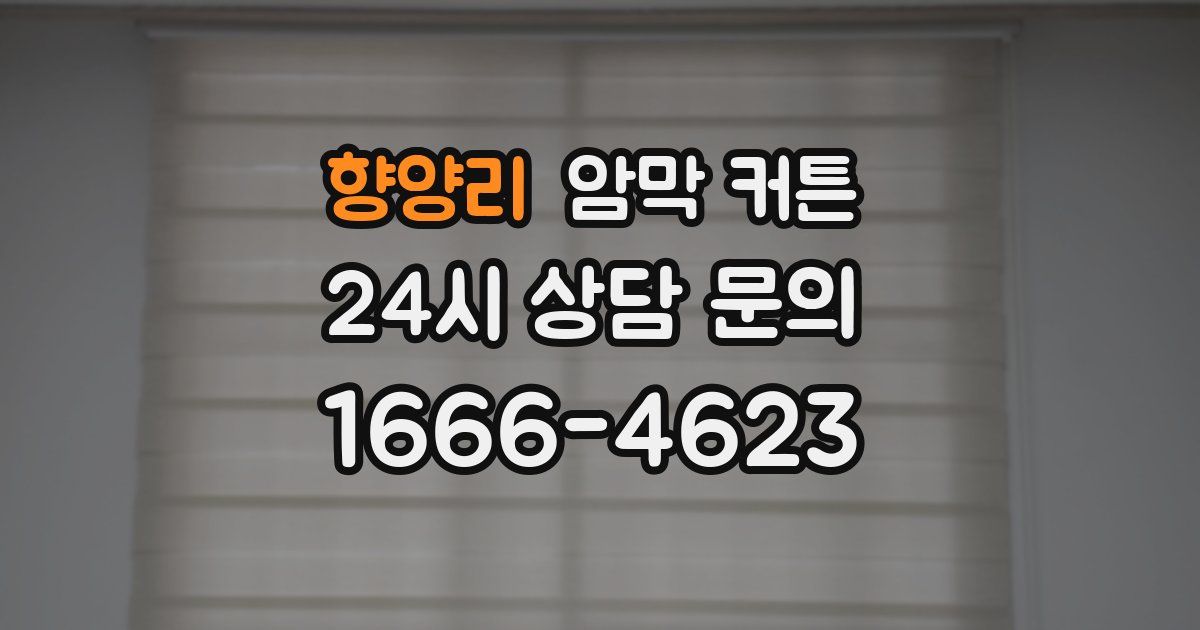 향양리 암막 커튼