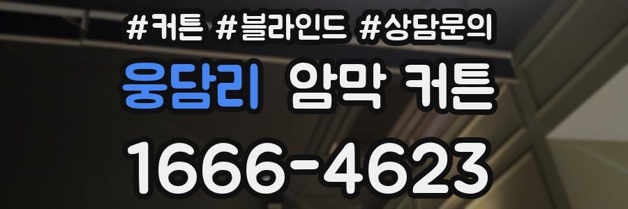 웅담리 암막 커튼