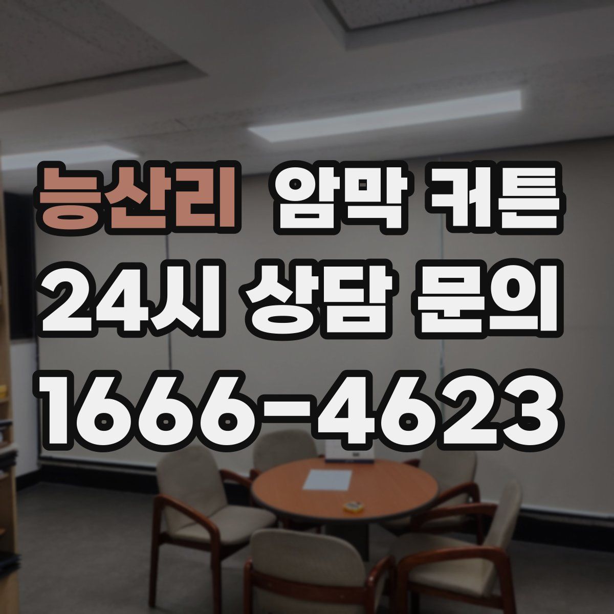 능산리 암막 커튼