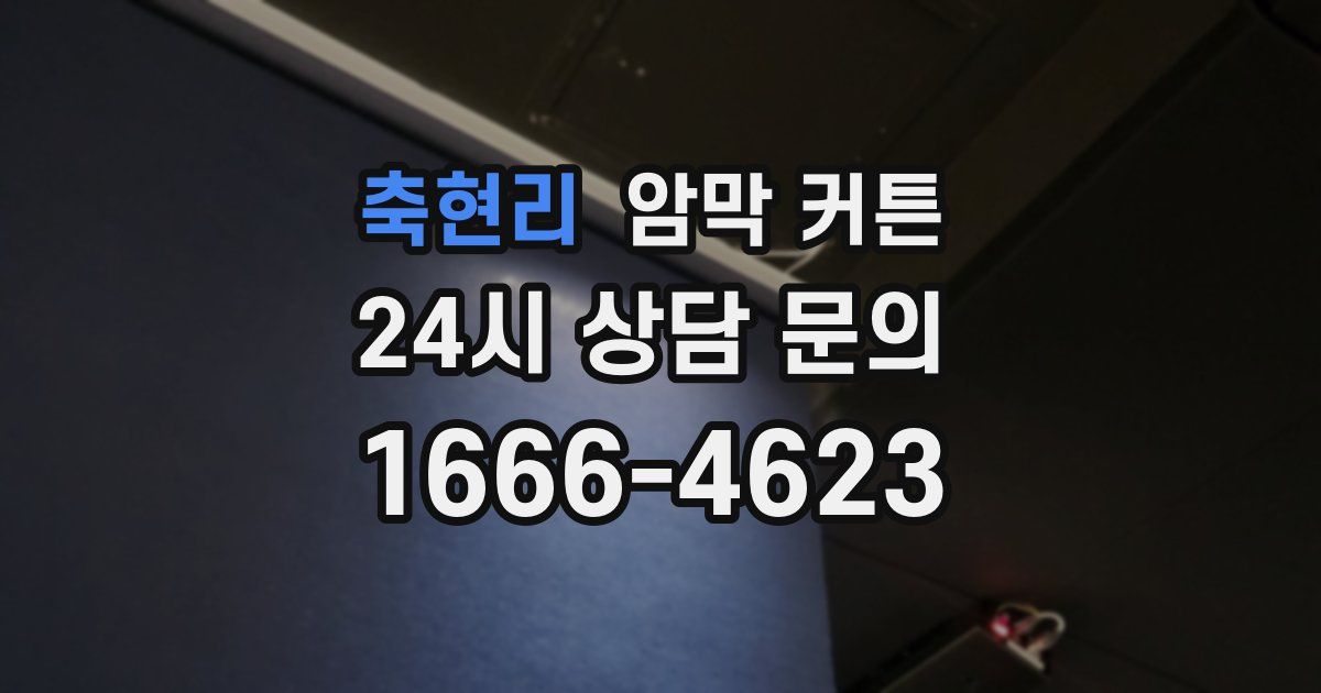 축현리 암막 커튼