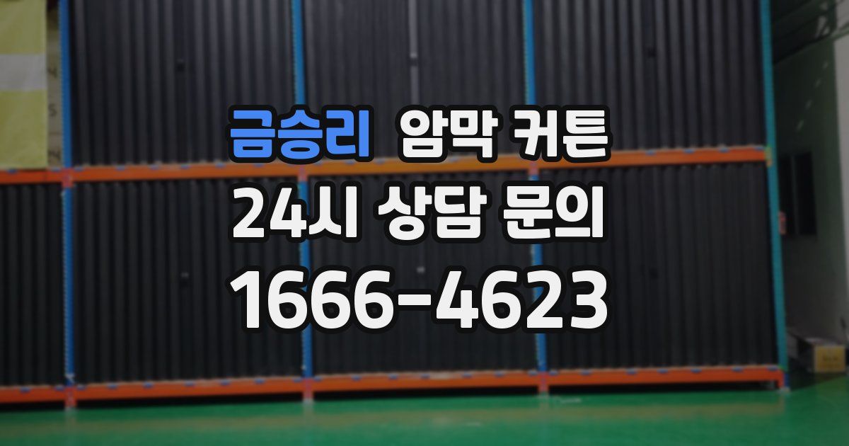 금승리 암막 커튼