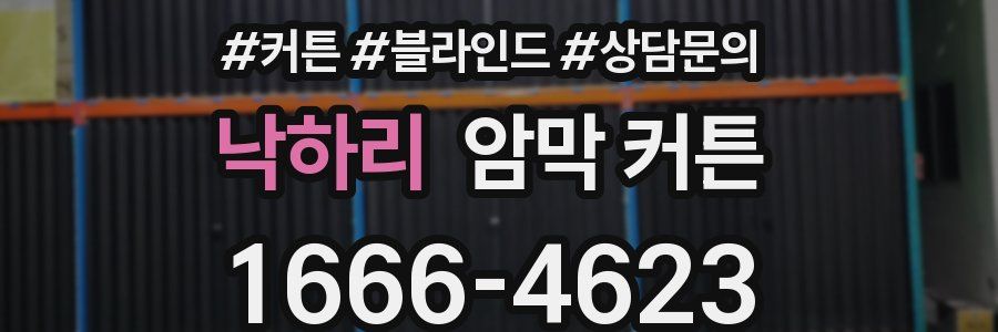 낙하리 암막 커튼