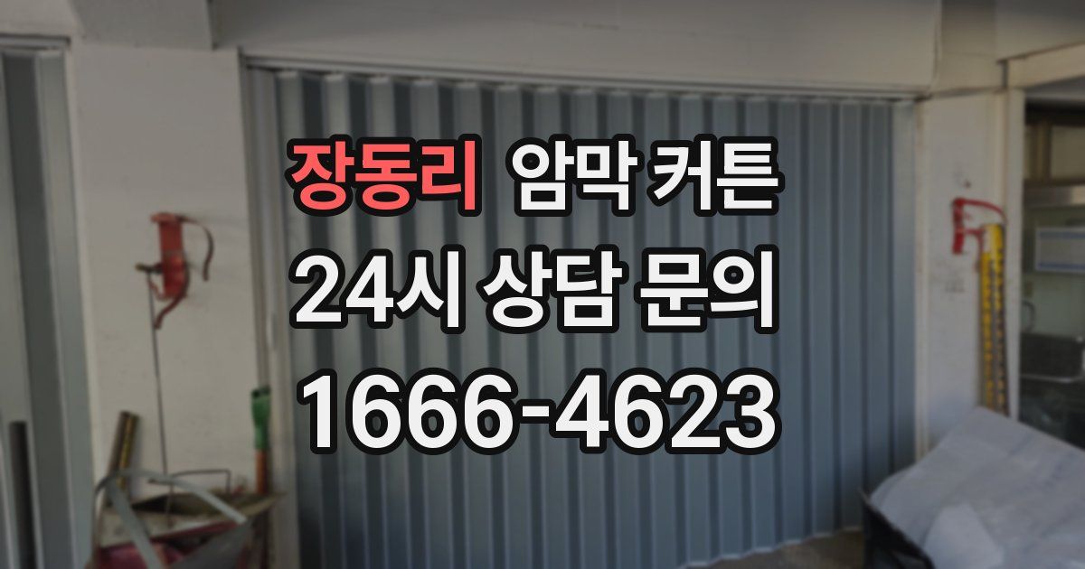 장동리 암막 커튼
