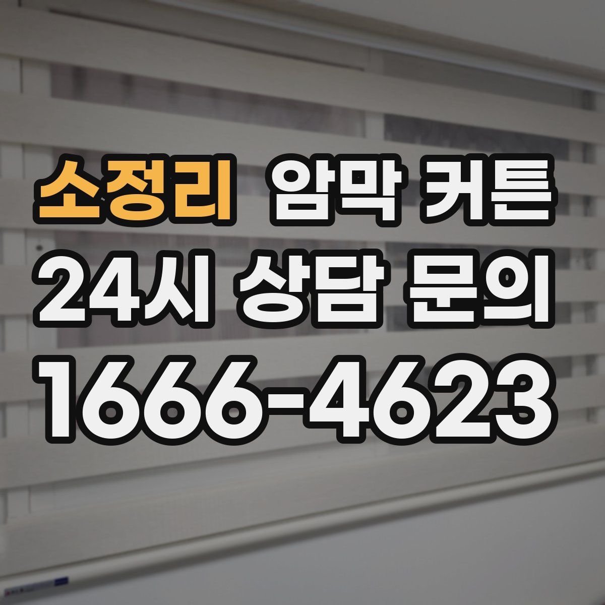 소정리 암막 커튼