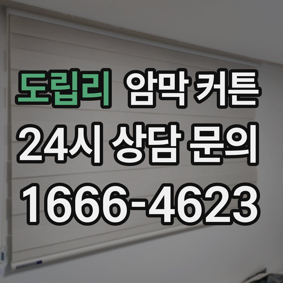 도립리 암막 커튼