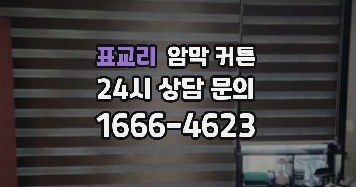 표교리 암막 커튼