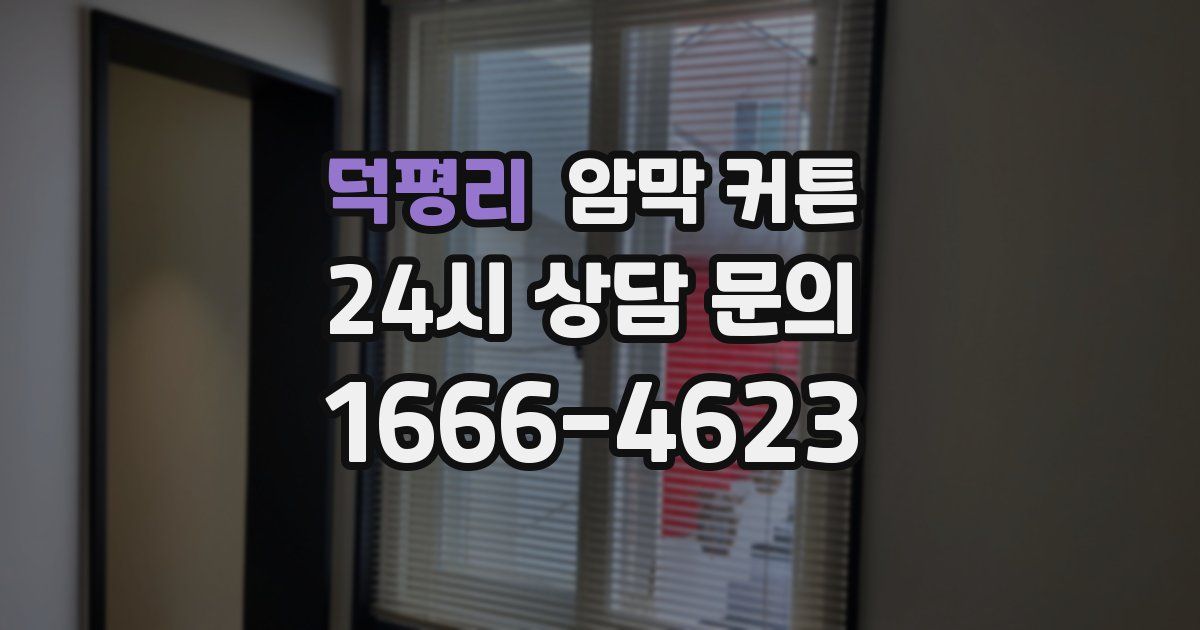 덕평리 암막 커튼