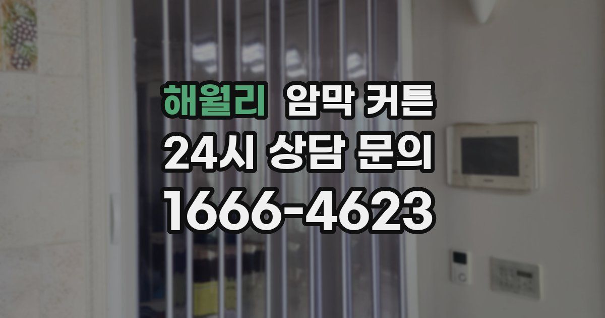 해월리 암막 커튼