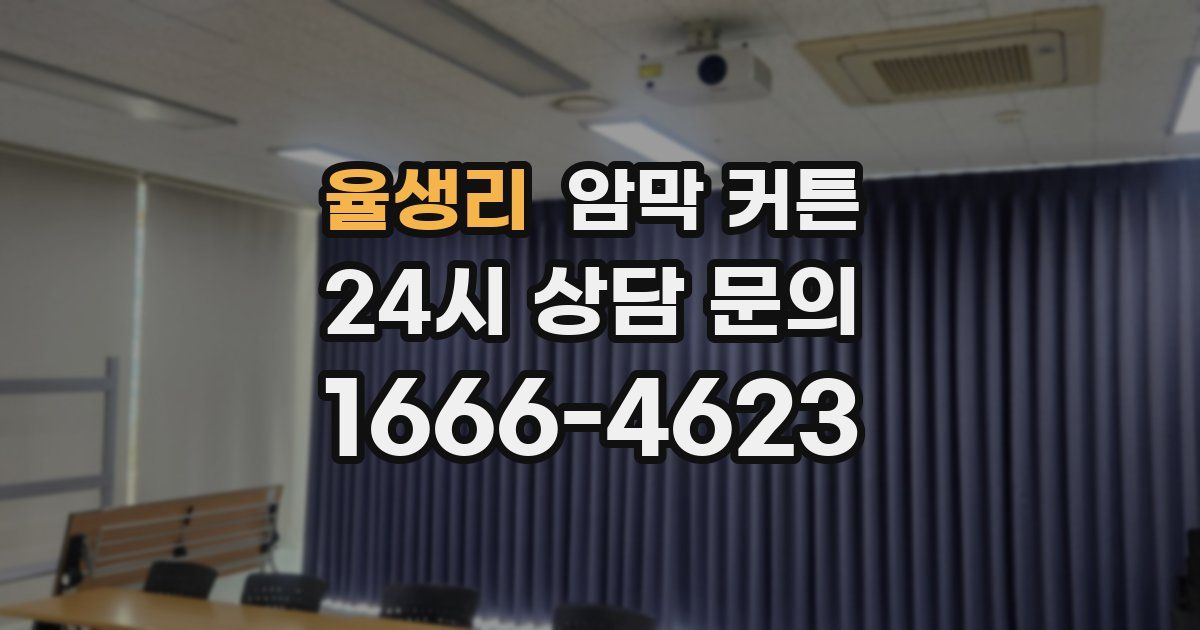 율생리 암막 커튼