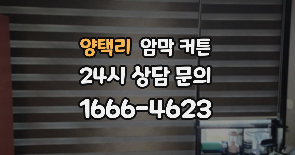 양택리 암막 커튼