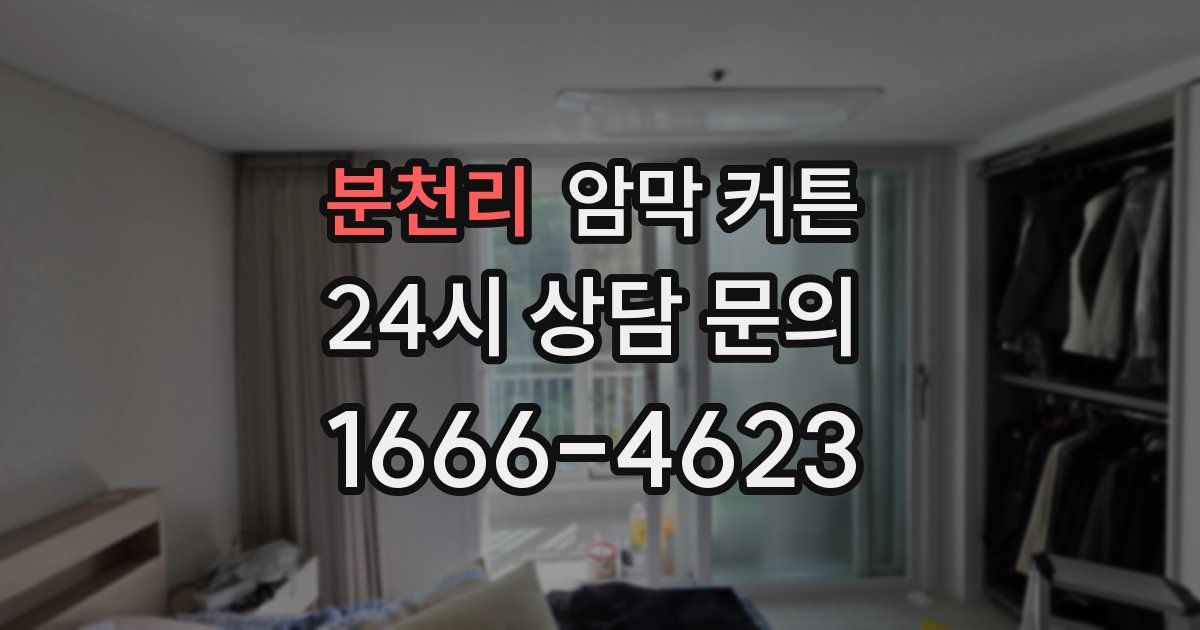 분천리 암막 커튼