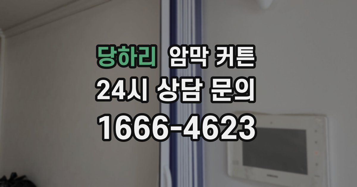 당하리 암막 커튼