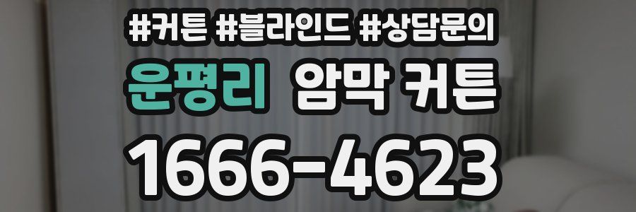 운평리 암막 커튼