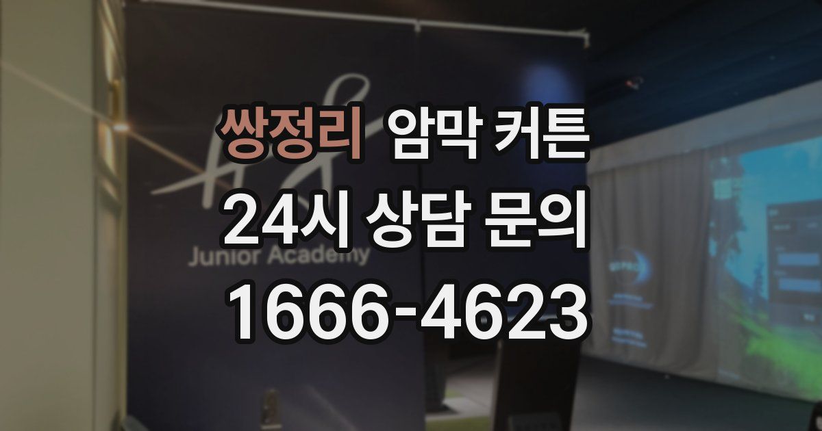 쌍정리 암막 커튼