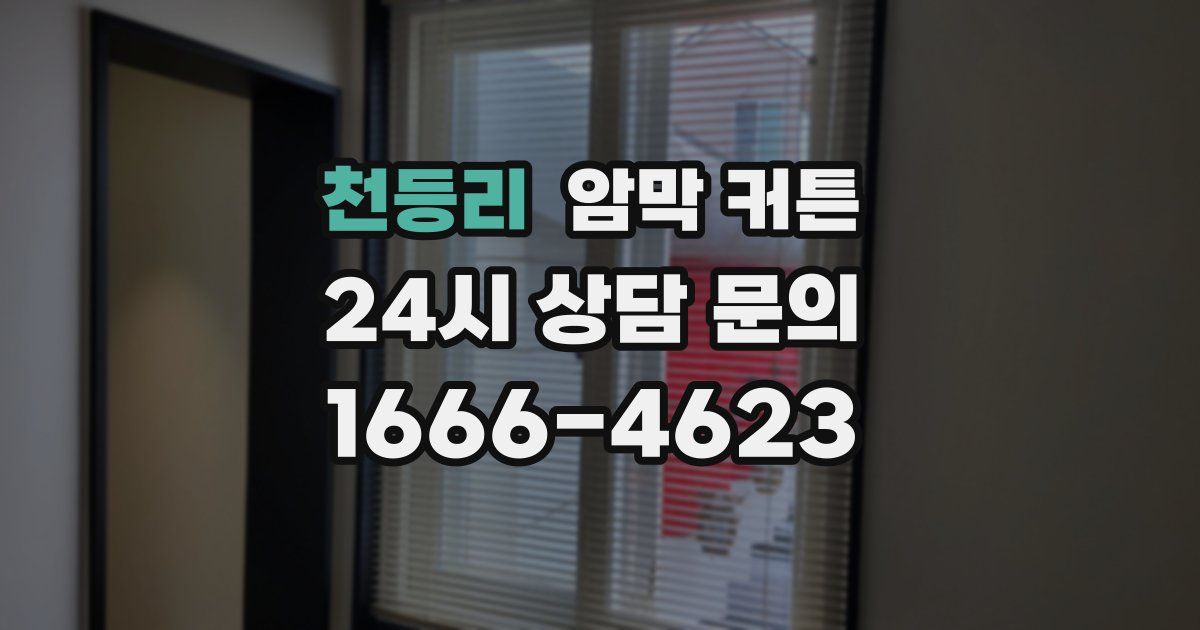 천등리 암막 커튼