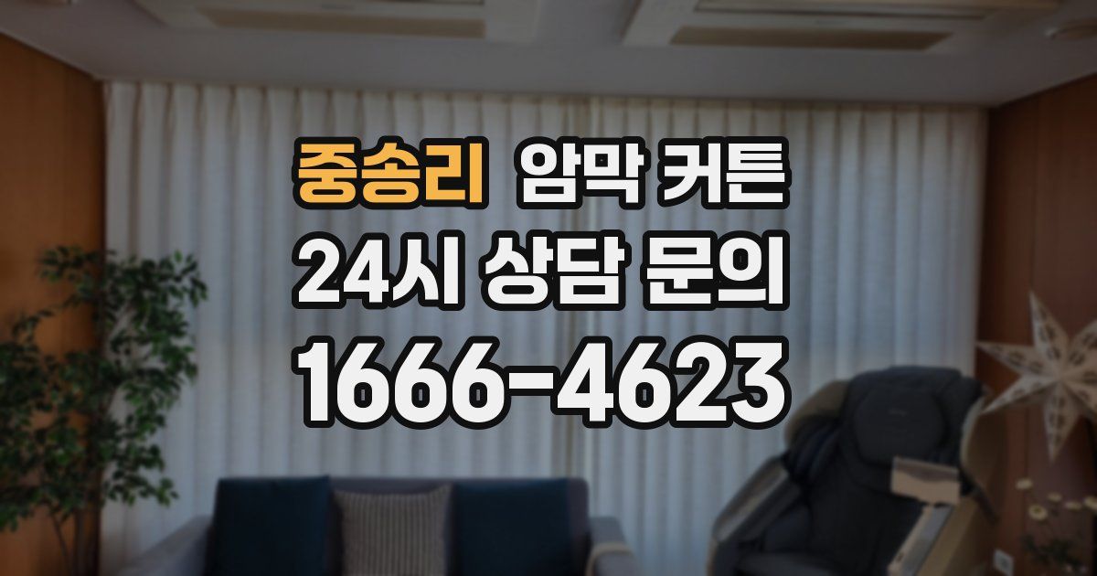 중송리 암막 커튼