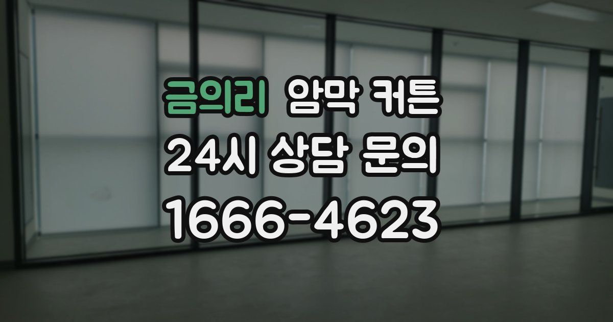 금의리 암막 커튼