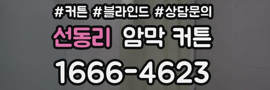 선동리 암막 커튼