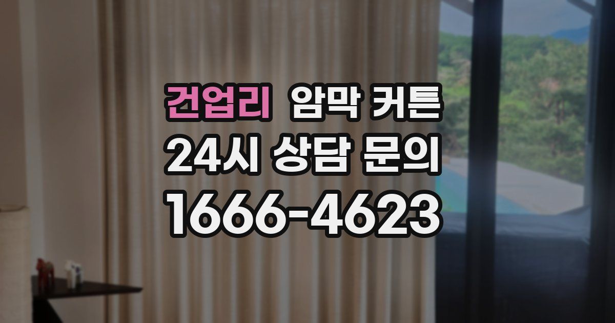 건업리 암막 커튼