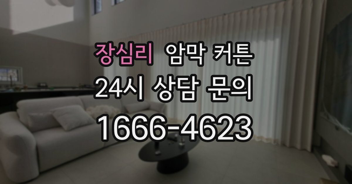 장심리 암막 커튼