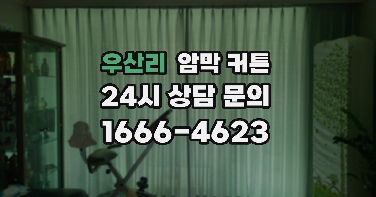 우산리 암막 커튼