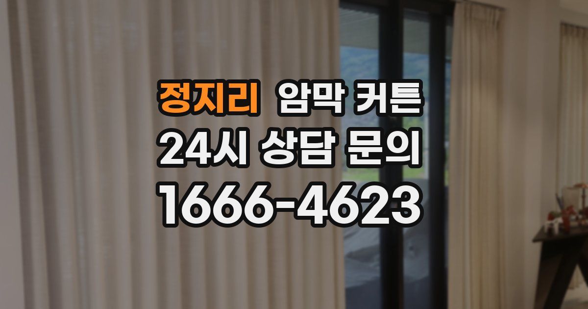 정지리 암막 커튼