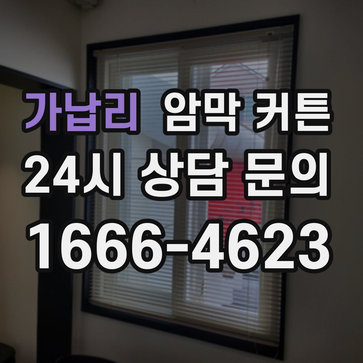 가납리 암막 커튼