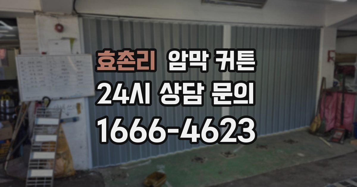 효촌리 암막 커튼