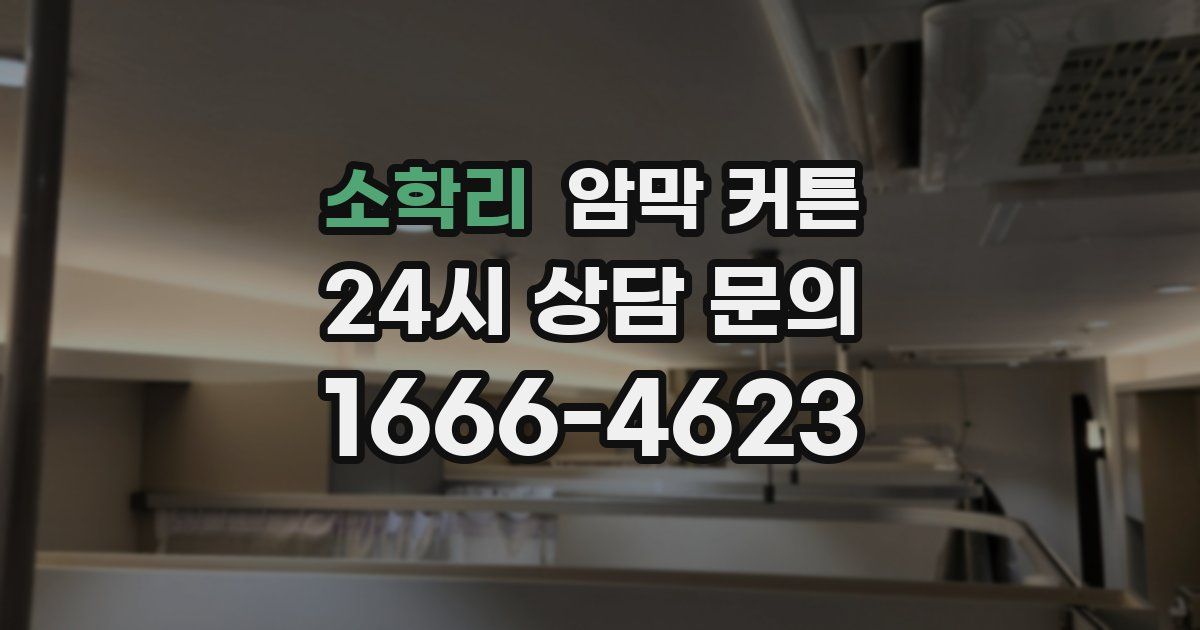 소학리 암막 커튼