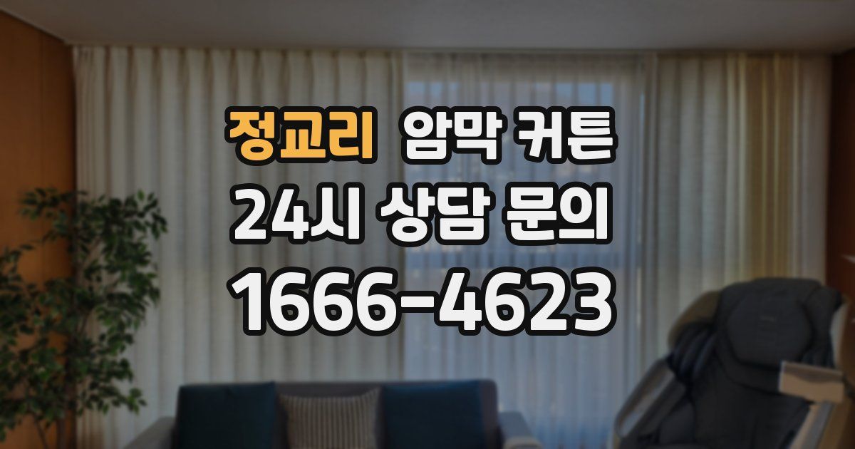 정교리 암막 커튼