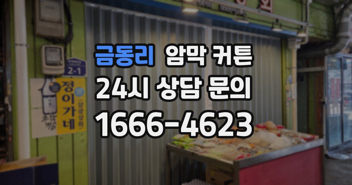 금동리 암막 커튼