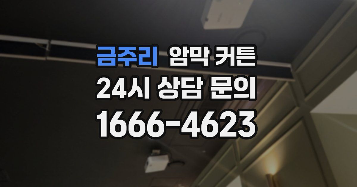 금주리 암막 커튼
